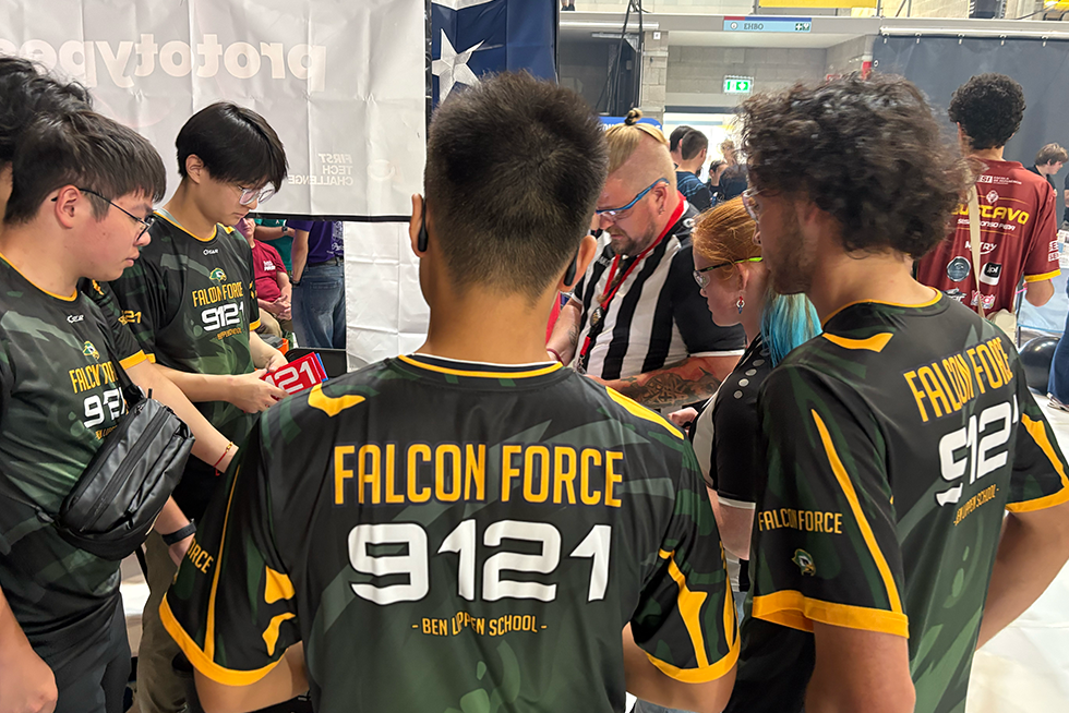 Team preparation at competition venue